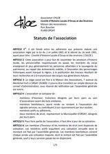 Statuts de l'association